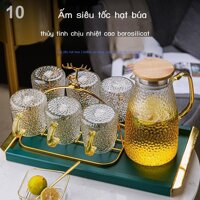 XTYÁnh sáng sang trọng cao cấp thủy tinh chịu nhiệt độ cao nhà phòng khách ấm chén ấm chén đặt hiếu khách gia đình bộ tr