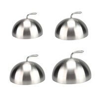 Xu 20 24 26 28cm Vỏ bít tết bằng thép không gỉ Teppanyaki Dome Nắp đậy bát đĩa