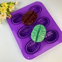 Xu 3D Chocolate Fondant Khuôn Trang Trí Bánh Cà Phê Đậu Hình Khuôn