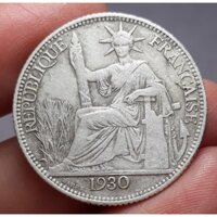 Xu bac Đông Dương Hoa xoè 20 cent 1930 -  sưu tầm ghép bộ rất hay