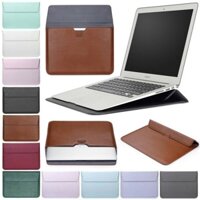 Xu Hướng Mới 11 / 13 / 15 Inch Máy Tính Macbook Túi Bao Da Bao Da PU Logo Tùy Chỉnh Laptop Tay Cho Macbook