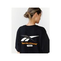 Xu Hướng Reebek Unisex Thể Thao 100% Áo Thun Cotton Cao Cấp Rời Thoải Mái Thoáng Khí Tay Ngắn RETS4ER37BK-0325