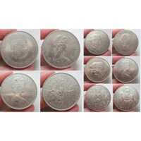 Xu kỷ niệm Anh🌟Nữ Hoàng Elizabeth II🌟Đường kính lớn ~40mm🌟Rất đẹp để sưu tầm