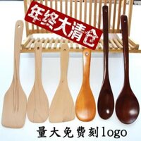 xử lý gỗ Nhật shank không dính thìa muỗng phương tiện truyền thông nhà gỗ truyền phong mà không cần sơn mài tiêu chuẩn bạc Vạn Lý Trường Thành Khay gỗ