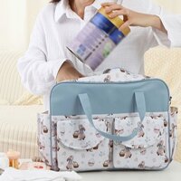 Xu Túi Mẹ Túi Du Lịch Đa Năng Túi Tã Thời Trang Sợi Vải Cho Mẹ