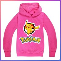 Xuân Thu Mới Pokemon Pikachu Bé Trai Áo Khoác Thời Trang Xu Hướng Bán Trẻ Em Dài Tay Áo Thể Thao 3-15Y