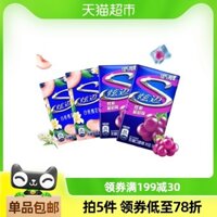Xuanmai Hỗn hợp đặc biệt hoa đào trắng Sophora & hương nho 28 miếng * 4 hộp kẹo cao su không đường hơi thở thơm mát