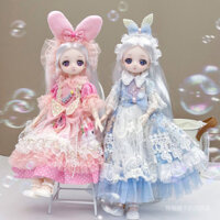 Xuất Hiện Cao 6 Điểm 30cm bjd Búp Bê Trang Điểm Gothic Váy Cô Gái Công Chúa Đồ Chơi Bộ Trang Điểm20250404