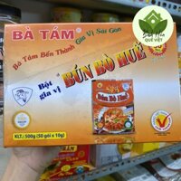 (Xuất Khẩu) Bột Gia Vị Bún Bò Huế Bà Tám Hộp 500g (50 Gói x 10g) - Chuẩn Vị Huế - Date Luôn Mới