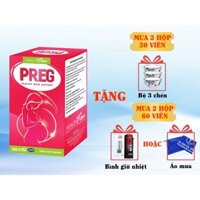 (xuất xứ Mỹ) PREG Healthy USA Bổ sung DHA, EPA, vitamin, khoáng chất cho phụ nữ trước, trong và sau thai kỳ