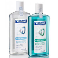 Xúc miệng TRISA Complete Care Cool Mint Mouthwash 500ml  / Revital Sensitive Fresh Mint Mouthwash