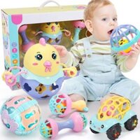 Xúc xắc 6 món đồ chơi -Đồ chơi giáo dục cho trẻ sơ sinh 0-3-6-12 tháng tuổi - Hộp Đựng Đẹp thích hợp làm quà tặng