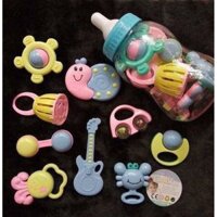 Xúc xắc bình ti Baby Toys 9 món cho bé