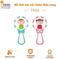 Xúc xắc cho bé Lục lạc cho bé cầm tay chính hãng Hola chất liệu nhựa  ABS PP TPE KHÔNG sử dụng pin an toàn cho bé