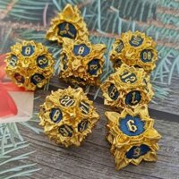 Xúc xắc kim loại COC trò chơi bảng nhóm chạy DND Dungeons and Dragons khối đa diện TRPG Cthulhu D20