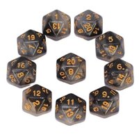 Xúc xắc kỹ thuật số 20 mặt phong cách bầu trời sao, trò chơi giáo dục sớm, phụ kiện trò chơi bảng xúc xắc hai mươi mặt, miễn phí vận chuyển