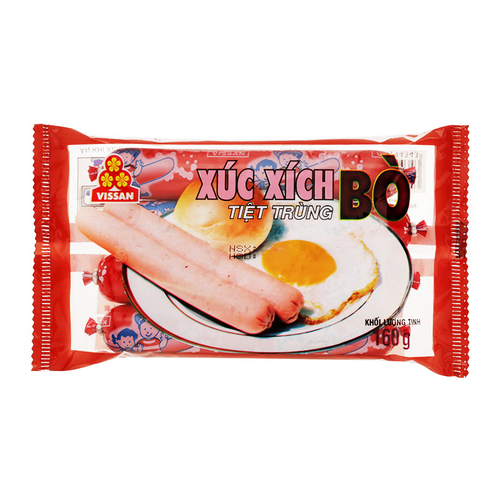 Xúc xích bò tiệt trùng Vissan 160g