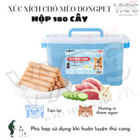 Xúc Xích Dongpet Hộp 180 Cây - Thức Ăn Thưởng Thơm Ngon Cho Thú Cưng