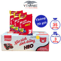 Xúc xích heo dinh dưỡng Vissan thùng 3.5kg (20 gói x 175g)