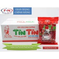 Xúc Xích Heo Tin Tin Hầm Nấm thùng 35g x 5 cây x 20 túi