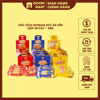 Xúc Xích Hotdog HCT True Meat Ăn Liền - Hộp 20 Cây x 28G