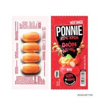 Xúc xích Hotdog Ponnie ăn liền sụn BBQ 20gr