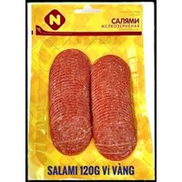 Xúc xích khô/Salami hun khói 120g vỉ vàng