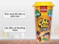 Xúc xích lắc kêu vị phô mai Vissan ly 62g