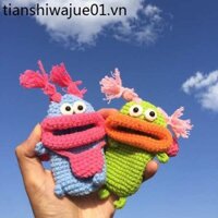 Xúc Xích Miệng Xe Chìa Khóa Bộ Thành Phẩm Handmade Len Đan Móc Xấu Xí Dễ Thương Sáng Tạo Túi Mặt Dây Chuyền Quà Tặng