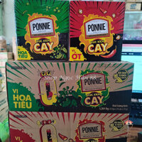 Xúc Xích Ponnie Cay vị Hoa Tiêu/Vị Ớt Hộp 24 cây x 34gr