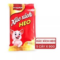 Xúc xích tiệt trùng heo Vissan gói 5 cây x 18g (1 gói)