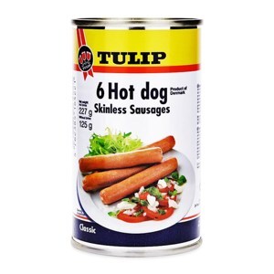 Xúc xích Tulip Hot dog Skinless 415g