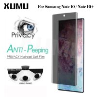 Xumu Dành Cho Samsung Galaxy Samsung Galaxy Note10 + Lưu Ý 10 Riêng Tư 3D Full Độ Phủ Hydrogel Mềm Phim Bảo Vệ Màn Hình Chống Nhìn Trộm cho Note 10 10Plus
