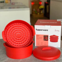Xửng đỏ 2 tầng, xửng hấp tupperware