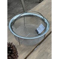 Xửng hấp inox có quai xách Kaiyo, giá đựng đồ chiên rán, rổ đựng rau inox 304 - Hàng chính hãng