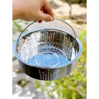 Xửng Hấp Inox, Khay Hấp Inox, Dùng Cho Nồi Cơm Điện OLIVO RC86, nồi áp suất điện PC 60 cỡ 22cm inox 304