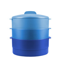 Xửng hấp Tupperware Steam It Blue 3 tầng