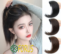 Xược độn phồng mái dài 20cm FREESHIP xược phồng tóc mái, độn phồng tóc - nâu đen