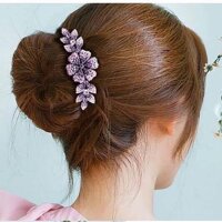 Xược tóc French twist đính đá siêu đẹp - tím