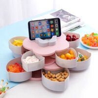 [Xưởng CA] Hộp Khay Đựng Mứt Bánh Kẹo 2 Tầng Xoay 360 . TTCA