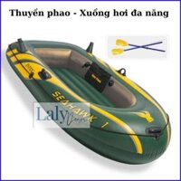 Xuồng hơi chèo tay đi câu cá, du lịch dã ngoại - thuyền bơm hơi 2 ngưới tải trọng 150kg, thuyền phao đa năng