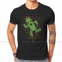 Xương Rồng Graffiti Cổ Tròn Áo Thun Final Fantasy XIV Trò Chơi Vải Cổ Điển Áo Nam Áo Cá Tính Quá Khổ Bán Chạy