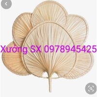 [Xưởng sản xuất] Combo 6 quạt lá cọ/ quạt lá kè y hình