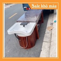 (Xưởng Sg) Giường Gội Spa Bồn Sứ 2in1 dưỡng sinh massage.
