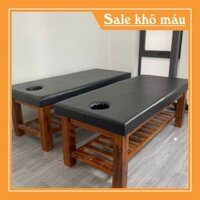 (xưởng SG) Giường spa, giường massage spa khung gỗ cao cấp, đệm nhập khẩu sẵn hàng, lựa chọn kích thước