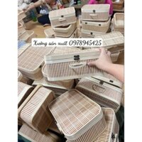 Xưởng sx Giỏ mây tre, lần tre, hộp mây tre vali mã 29