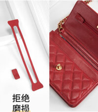 Xưởng thủ công Thích hợp cho Chanel Họa tiết kim cương Túi WOC Chống mài mòn Khóa phần cứng Dây kéo Vỏ bảo vệ