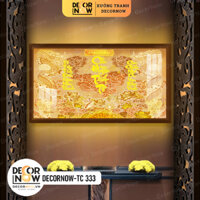 [Xưởng Tìm Đối Tác] Đèn Hào Quang Bàn Thờ Cửu Huyền Thất Tổ, Tranh Trúc Chỉ Bàn Thờ Xưởng Tranh DecorNow - TC333