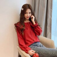 {xuu_design} Áo sơ mi nữ cổ bèo loại 1