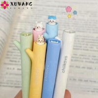 Xuwang 6 Cái / bộ Hachiware Xoay Bút Gel Sáng Tạo Thẩm Mỹ Trường Văn Phòng